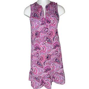 MICHAEL Michael Kors Pink and Purple Paisley Dress